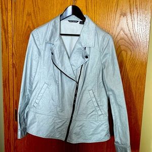 DKNY XL silver bonnet jacket